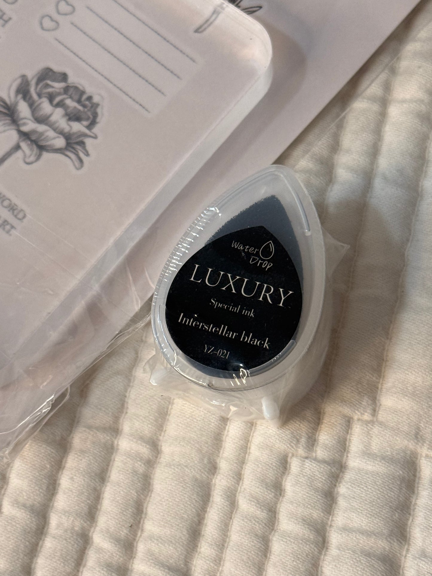 Luxury Droplet Black Ink Pads