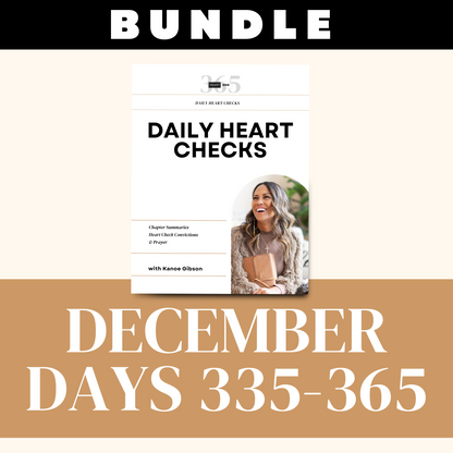 Heart Check BUNDLE | December Days 335-365
