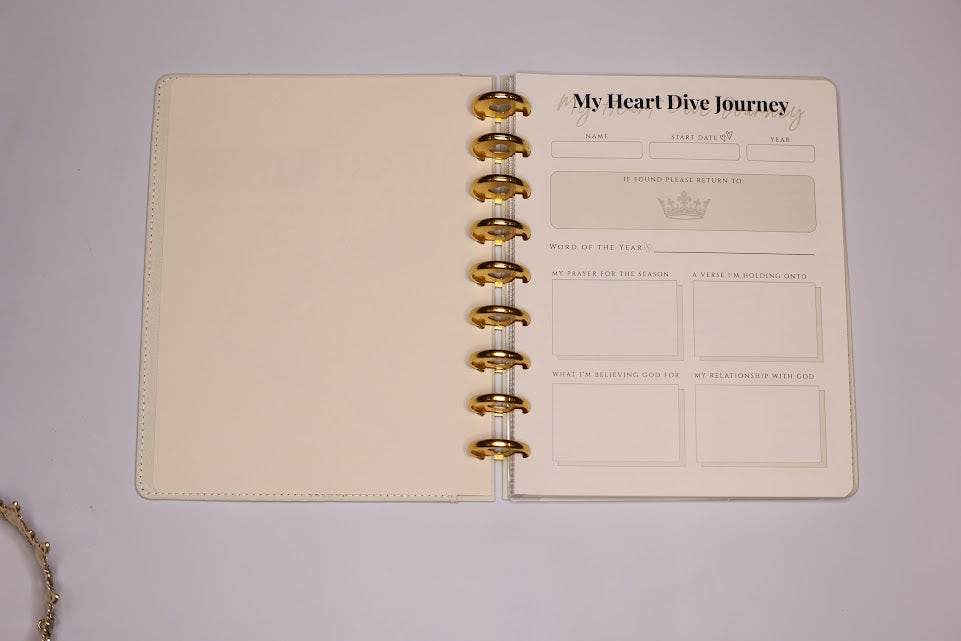 Heart Dive Undated Faith Planner