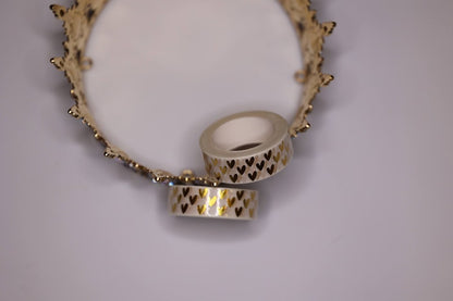Gold Foil Heart Washi Tape