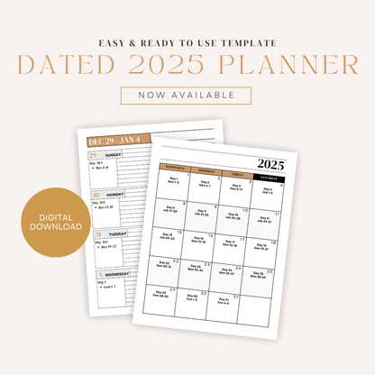 DIGITAL BUNDLE | 2025 Planner PDFs